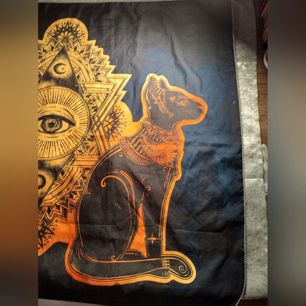 Hot Topic egyptian sphynx cat tapestry